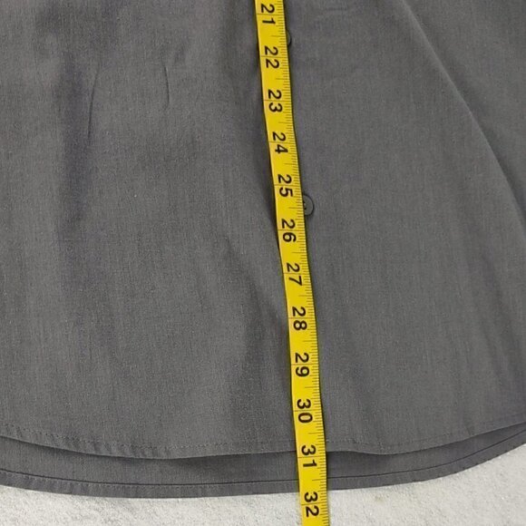 Alfani Men's Gray, Cotton Blend, Button-Up Dress Shirt. Size XL (NWT) - Picture 11 of 13